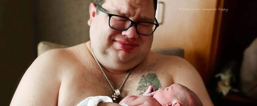 Dad's Reaction to the Birth of His Rainbow Baby