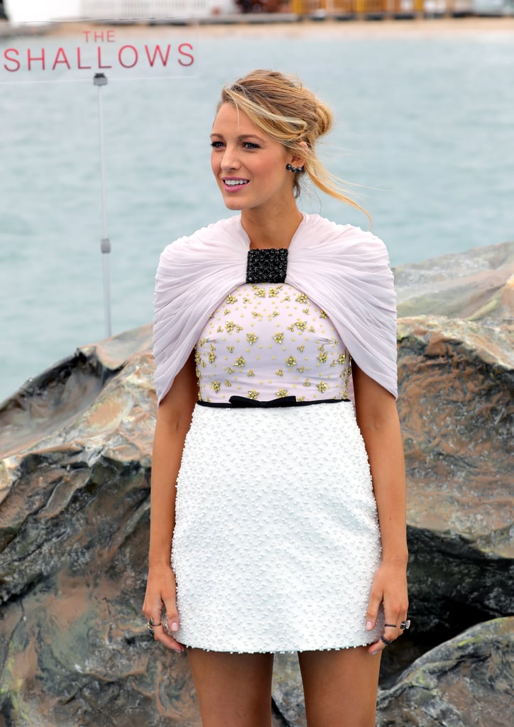 Blake Lively Chilled In Her Giambattista Valli Cape Best Style Moments At Cannes 2016 