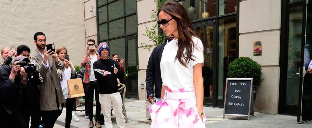 Victoria Beckham Wearing Her Own Designs