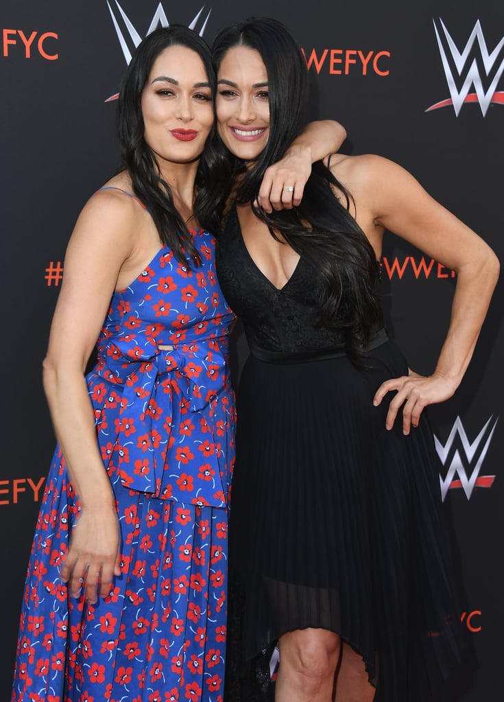 Nikki and Brie Bella at WWE's FYE Event June 2018