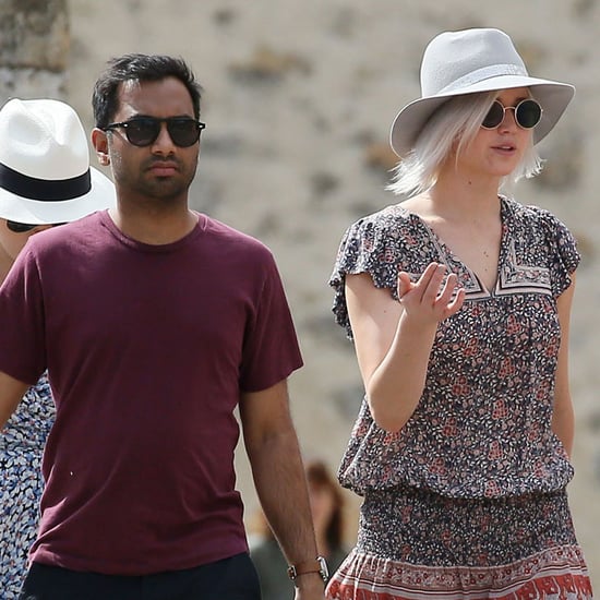 Jennifer Lawrence and Aziz Ansari in Italy 2016