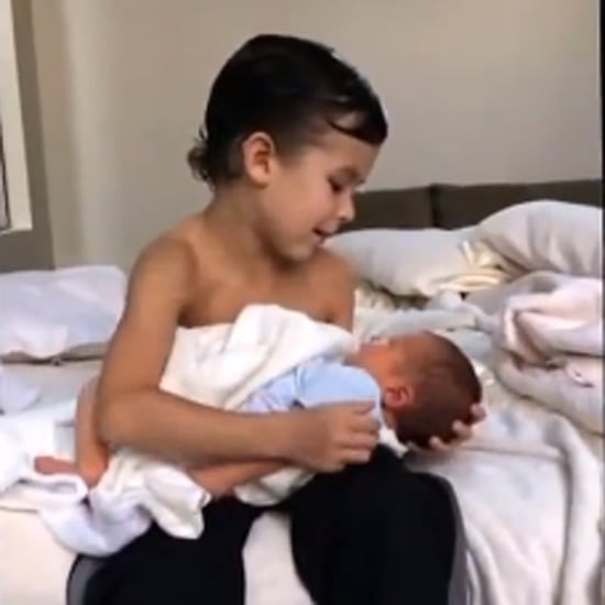 Boy Sings Song to Brother