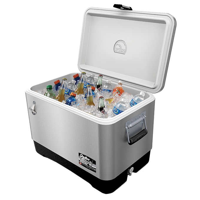 54-Quart Steel Cooler