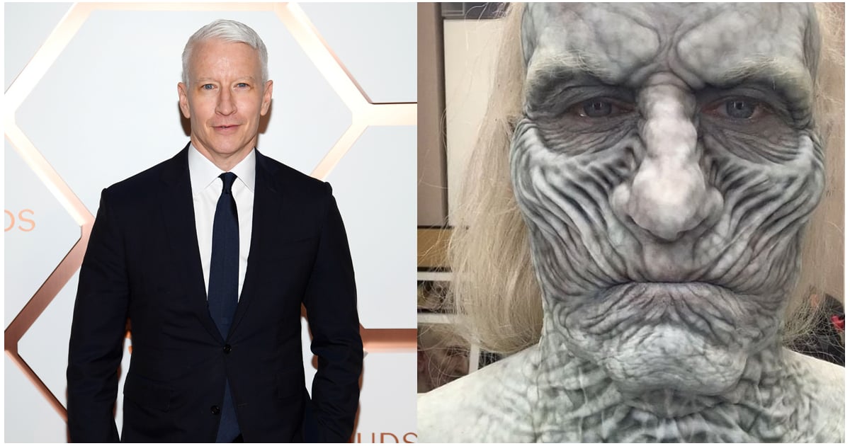 Anderson Cooper Game of Thrones White Walker Makeup | POPSUGAR Beauty