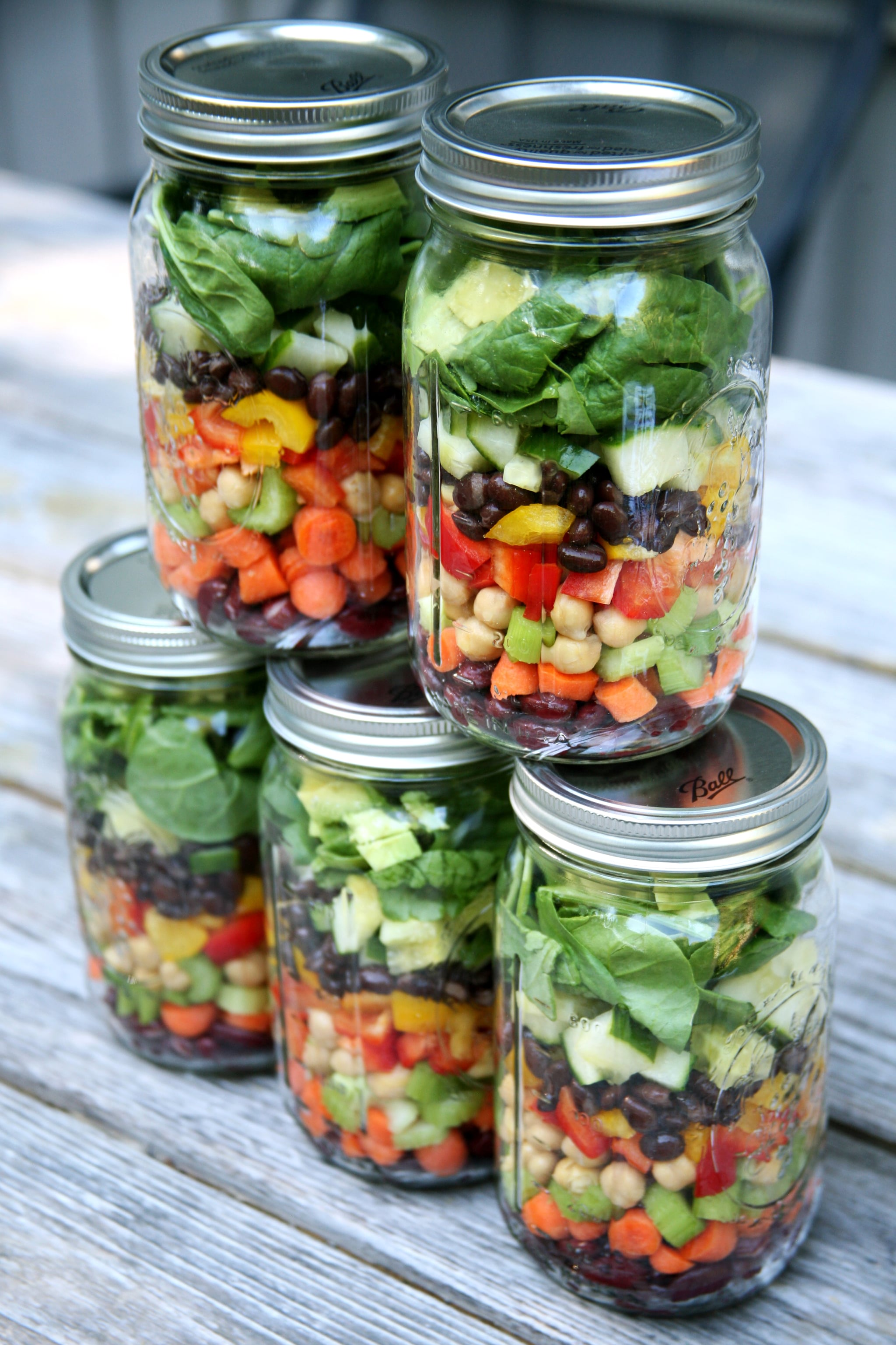 High Protein Salads in Jars for the Best Lunch