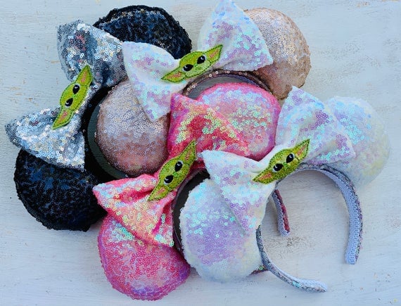 Baby Green Alien Mouse Ears