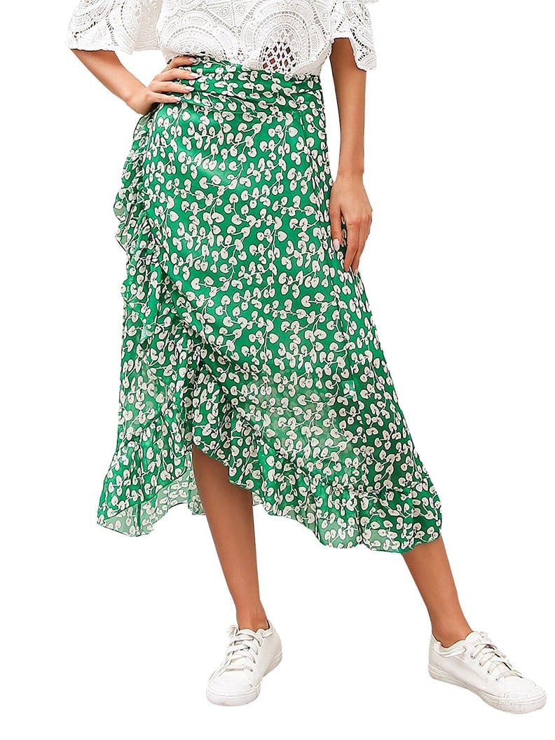 Simplee High-Waisted Wrap Skirt