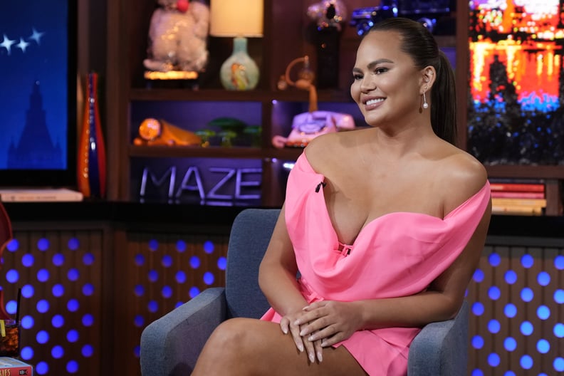 WATCH WHAT HAPPENS LIVE WITH ANDY COHEN -- Episode 20092 -- Pictured: Chrissy Teigen -- (Photo by: Charles Sykes/Bravo via Getty Images)
