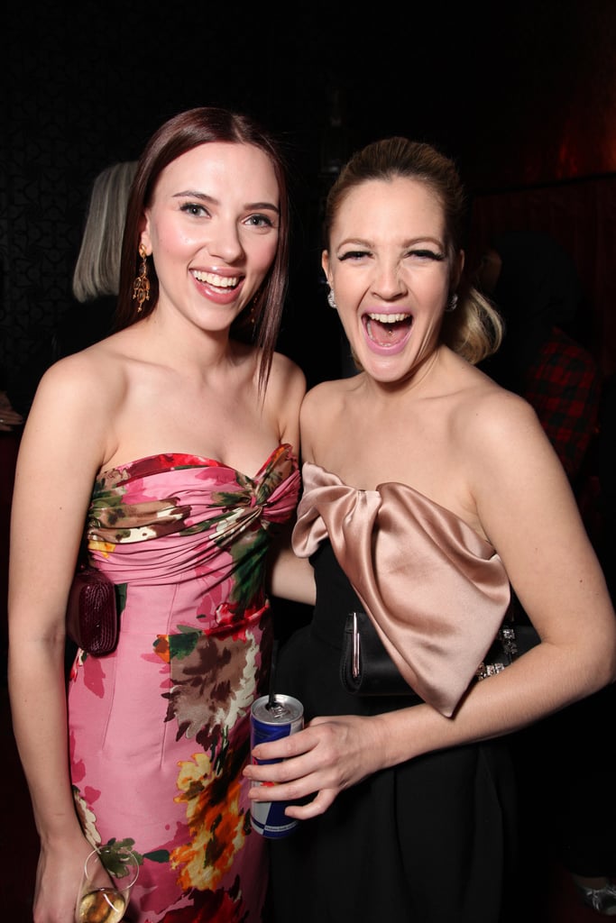Scarlett spent time with Drew Barrymore at the premiere party for their film He's Just Not That Into You in 2009.