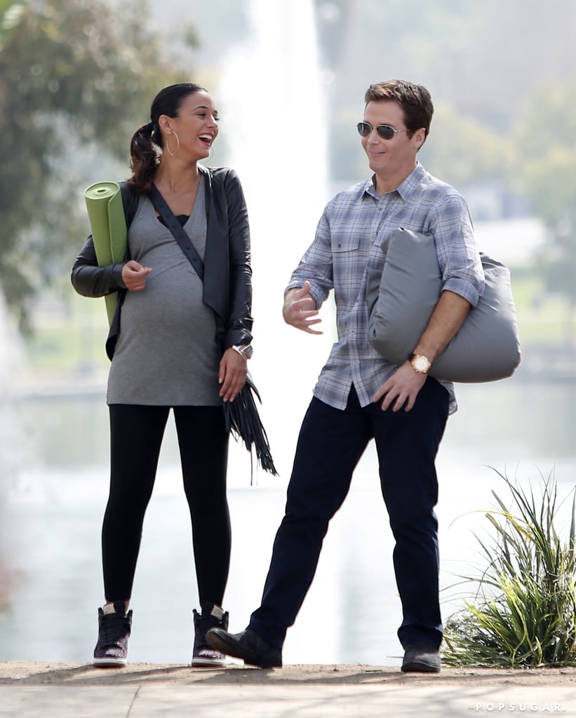 Sloan Is Pregnant In The Entourage Movie Photos Popsugar Entertainment 