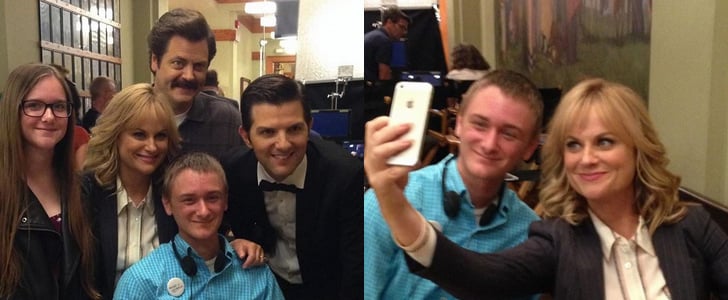 Parks and Recreation Cast With a Make-A-Wish Kid | Photos