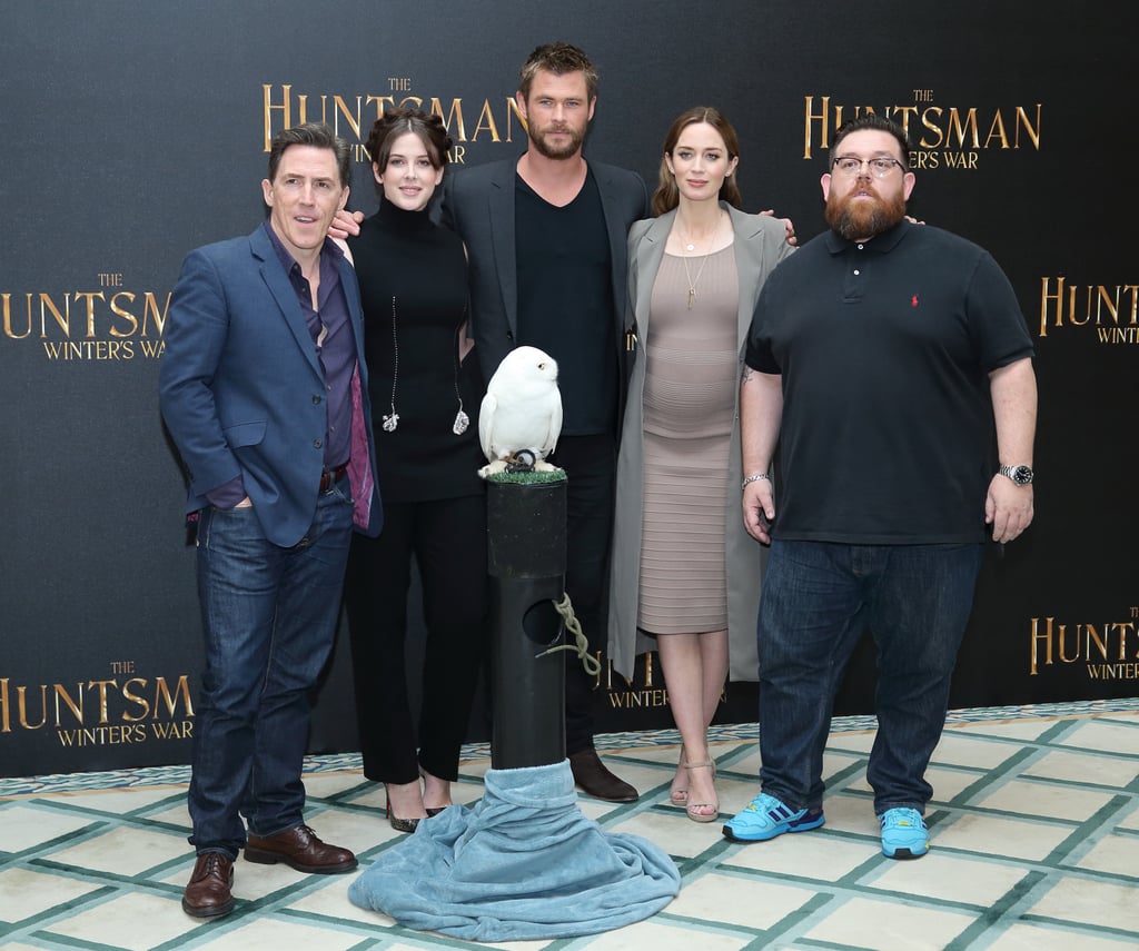 Emily Blunt and Chris Hemsworth on Red Carpet March 2016