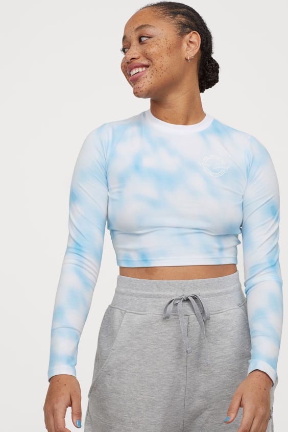 H&M x Justine Skye Short Patterned Top