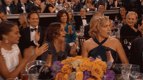 When Kate had this reaction to hearing her name called for best supporting actress.