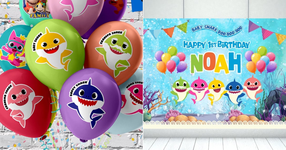 Baby Shark Party Supplies For Kid Birthdays Popsugar Family