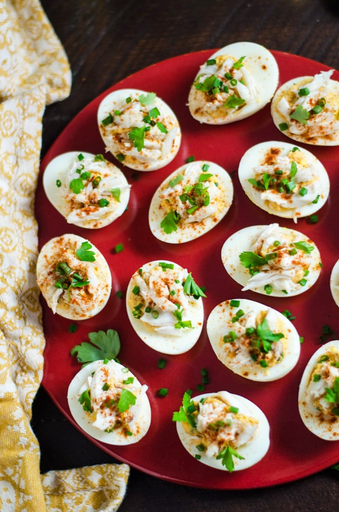 Creole Crab-Stuffed Deviled Eggs | Wedding Appetizer Ideas | POPSUGAR ...