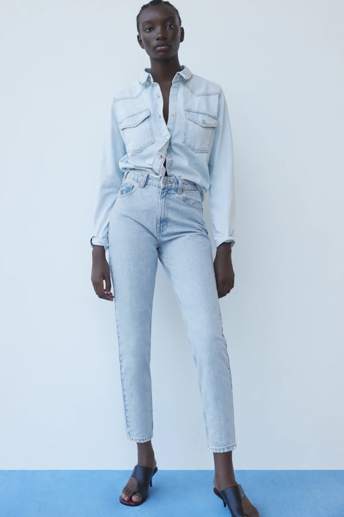 zara mom jeans