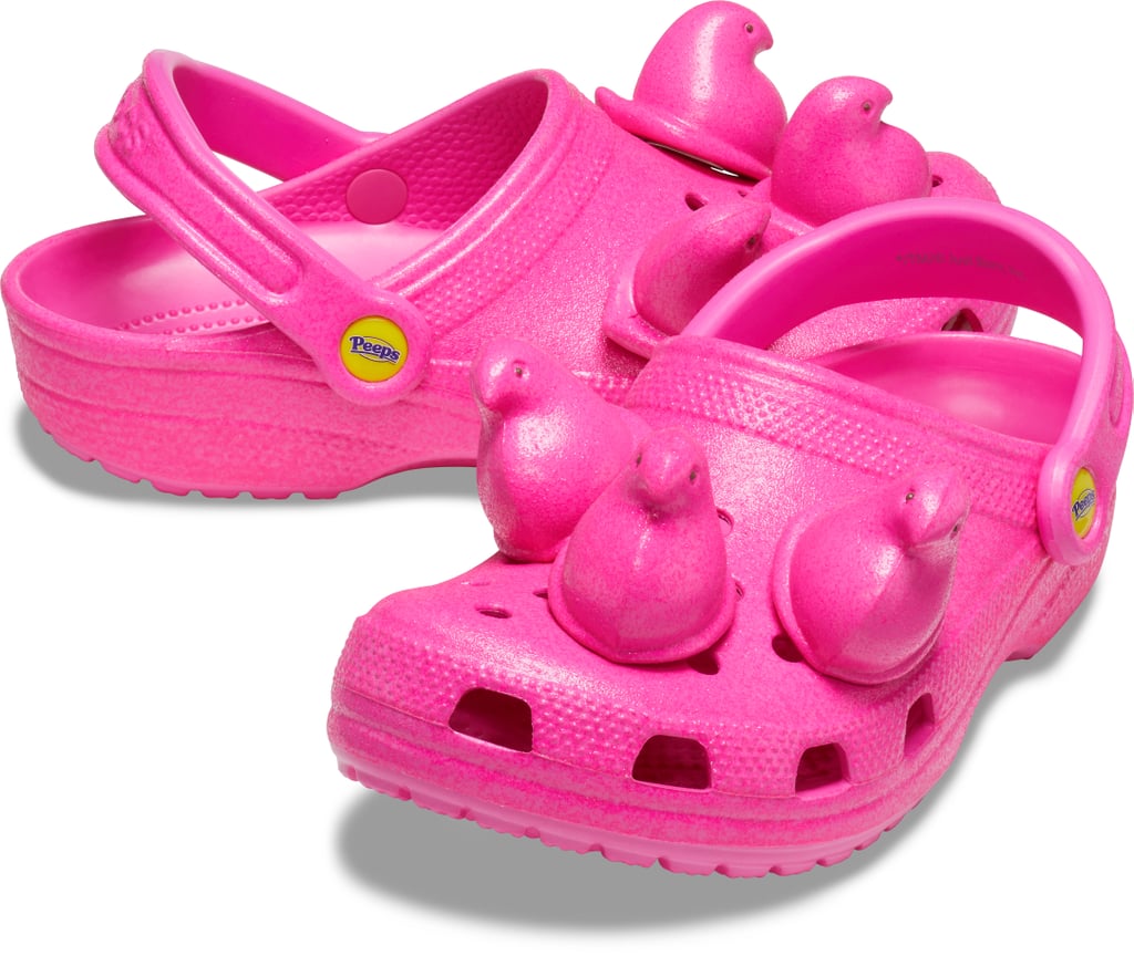 crocs with peeps on them