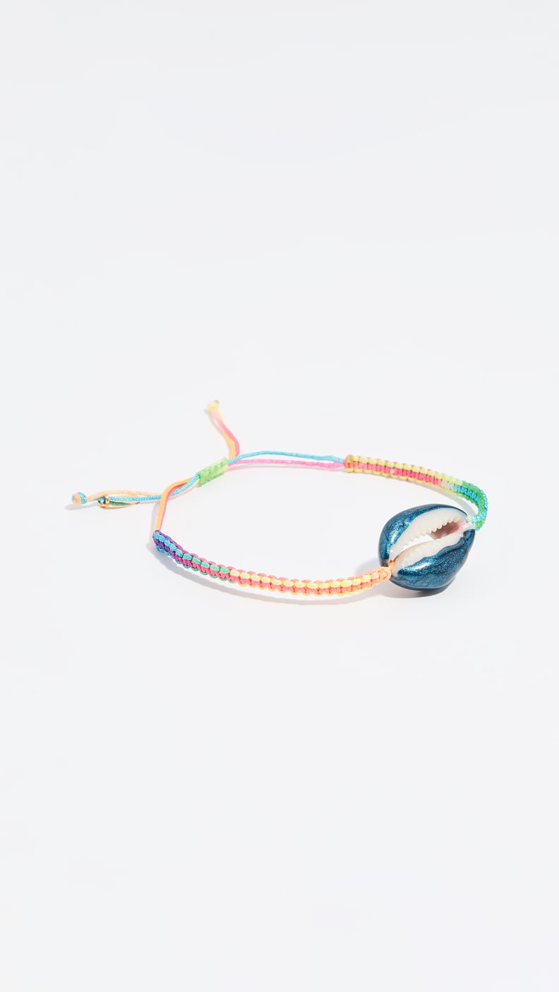 Maison Irem Pino Colored Shell Macrame Bracelet