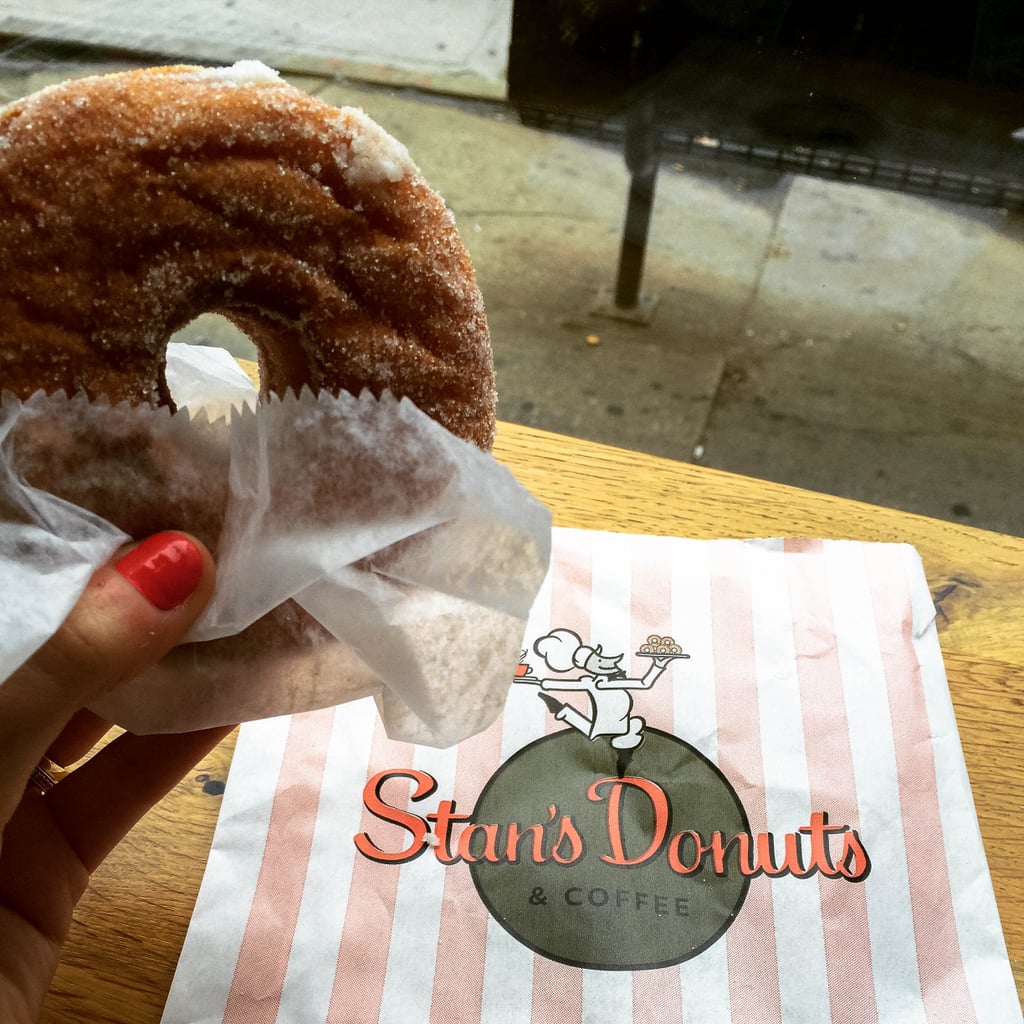 Now, while you can't get a deep-dish pizza doughnut, you can pick from a slew of other fun flavors that are sure to knock your socks off. Pistachio-glazed, peanut-butter-banana, chocolate-orange, or the classic cinnamon-sugar — no matter what you choose, it's guaranteed to deliver the sugar fix you're craving!
