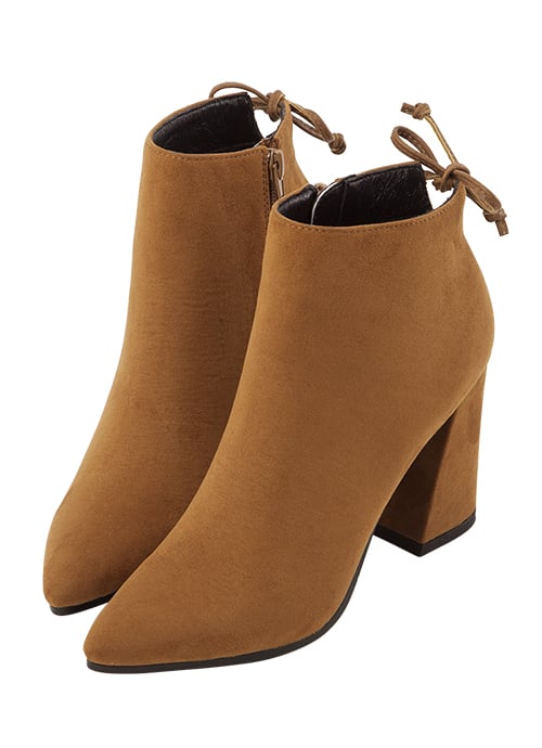 Evil Queen Back-Tie Ankle Boot ($30)