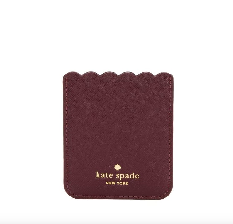 Kate Spade Scallop Sticker Leather Card Case