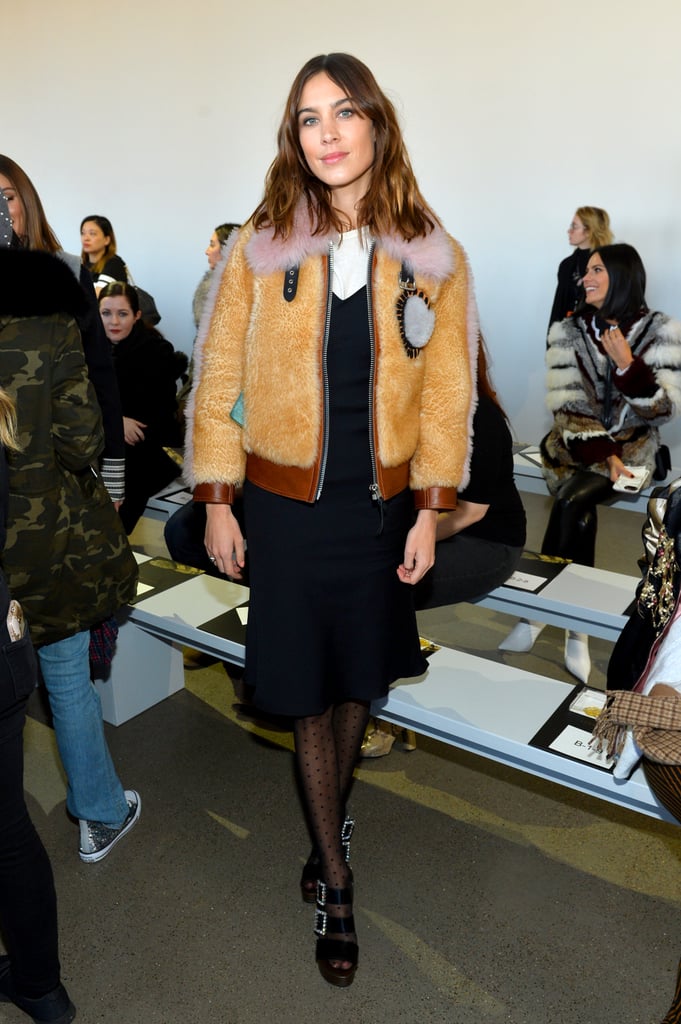 Alexa Chung | Celebrities in the Front Row at Fashion Week Fall 2018 ...