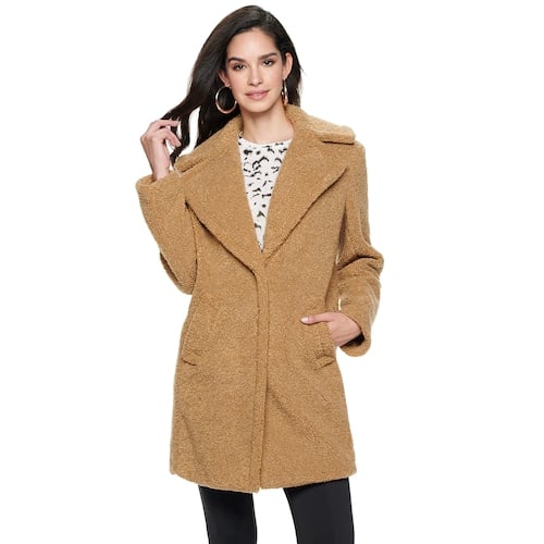 Nine West Notch Collar FauxFur Coat Ciara Is the Face of Nine West's