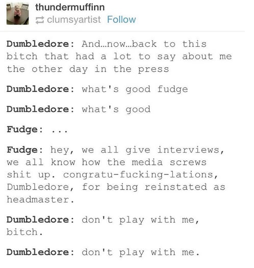 Don't Mess With Dumbledore