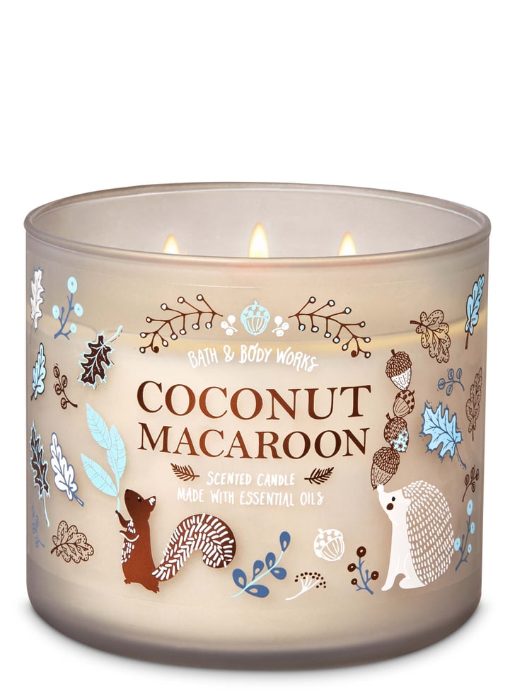 Bath and Body Works Coconut Macaroon 3Wick Candle Fall Bath and Body Works Products 2019