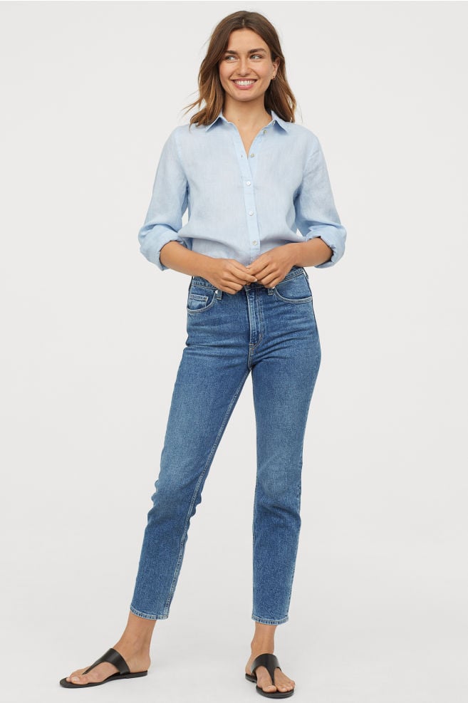 slim high ankle jeans