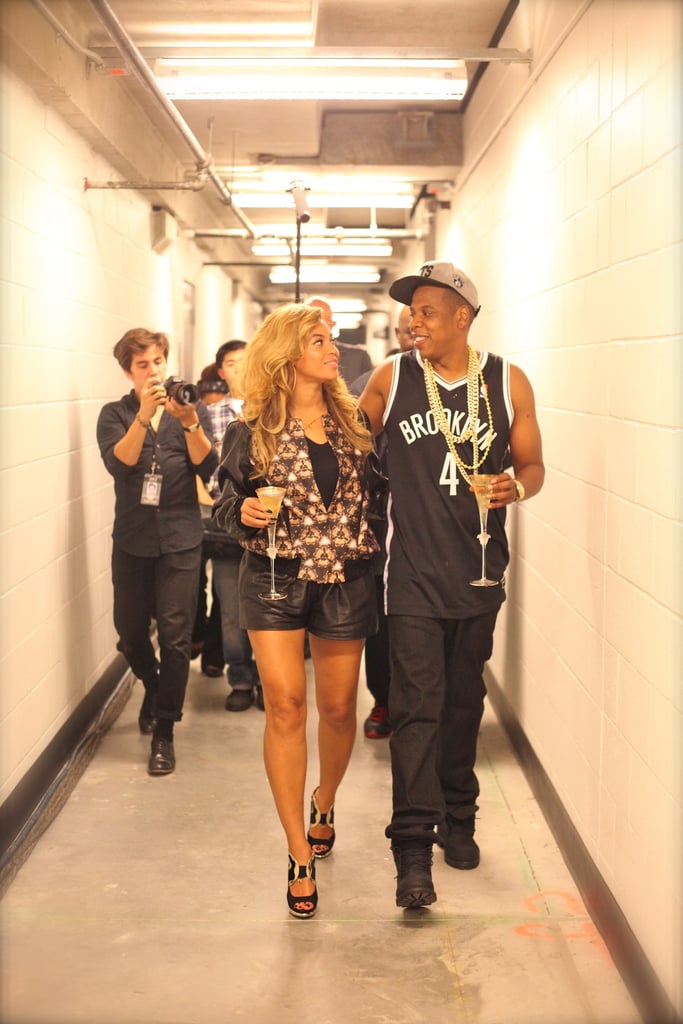 She and Jay Z celebrated with Champagne after his very first concert at Brooklyn's Barclays Center in September 2012.
Source: Tumblr user Beyoncé