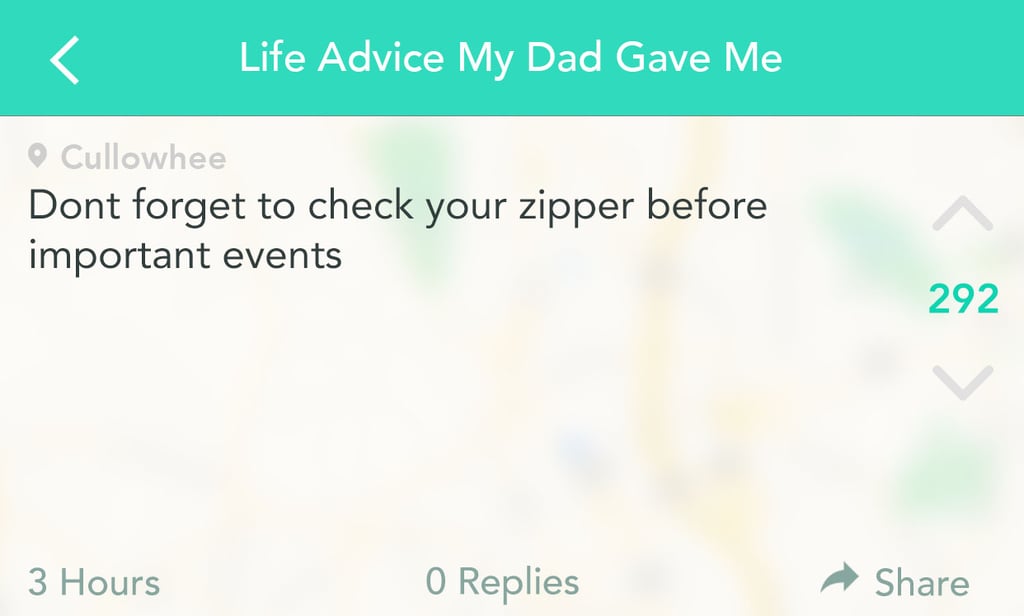 Always check your zipper before leaving the house.