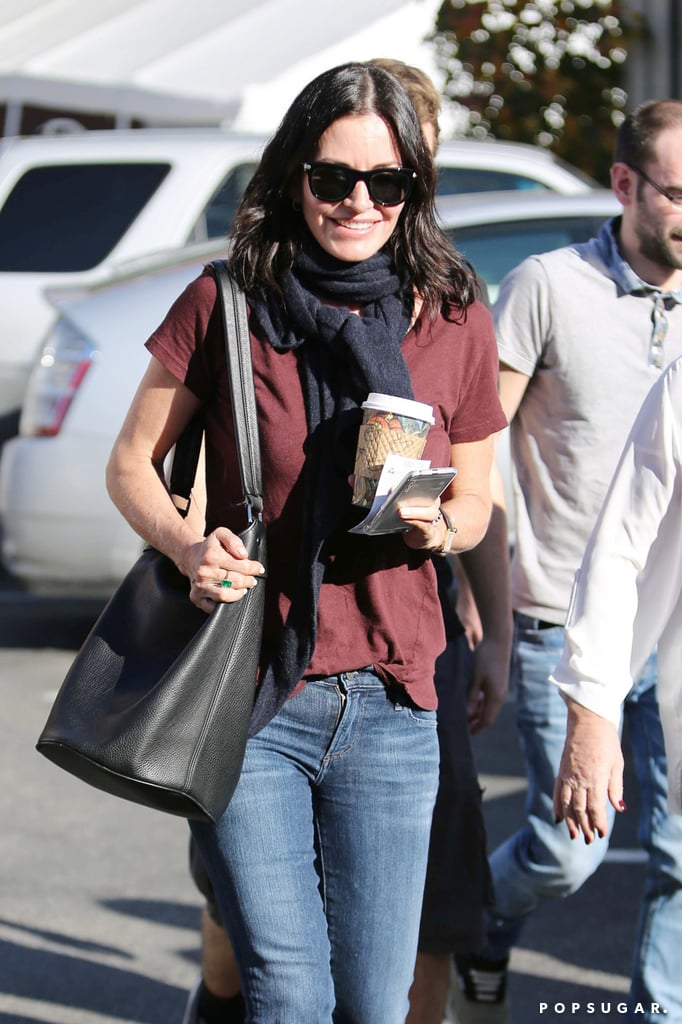 Courteney Cox made a Tuesday coffee run in LA.