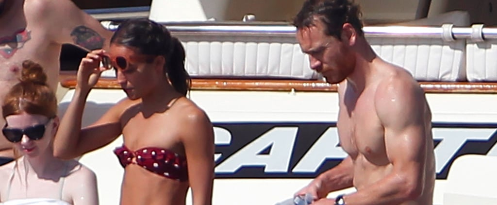 Michael Fassbender and Alicia Vikander Relax on a Yacht