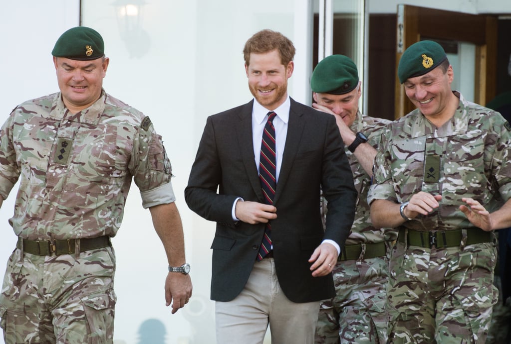 Prince Harry Visits the Royal Marines September 2018