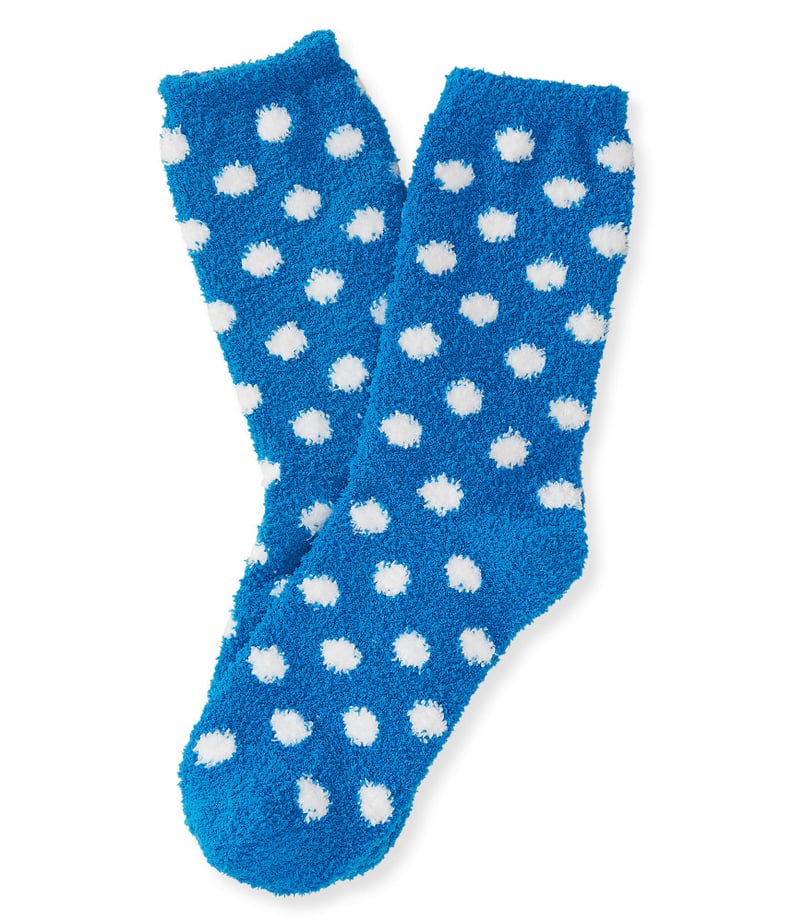 Polka Dot Fuzzy Socks