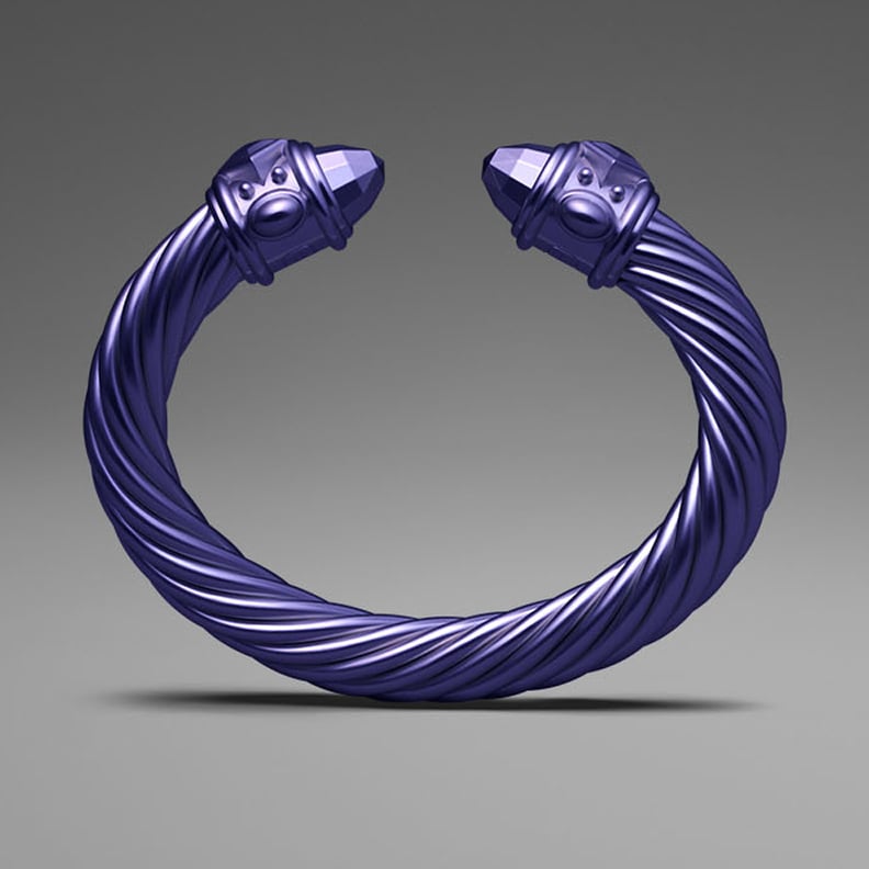 David Yurman Purple Aluminum Cable Bracelet