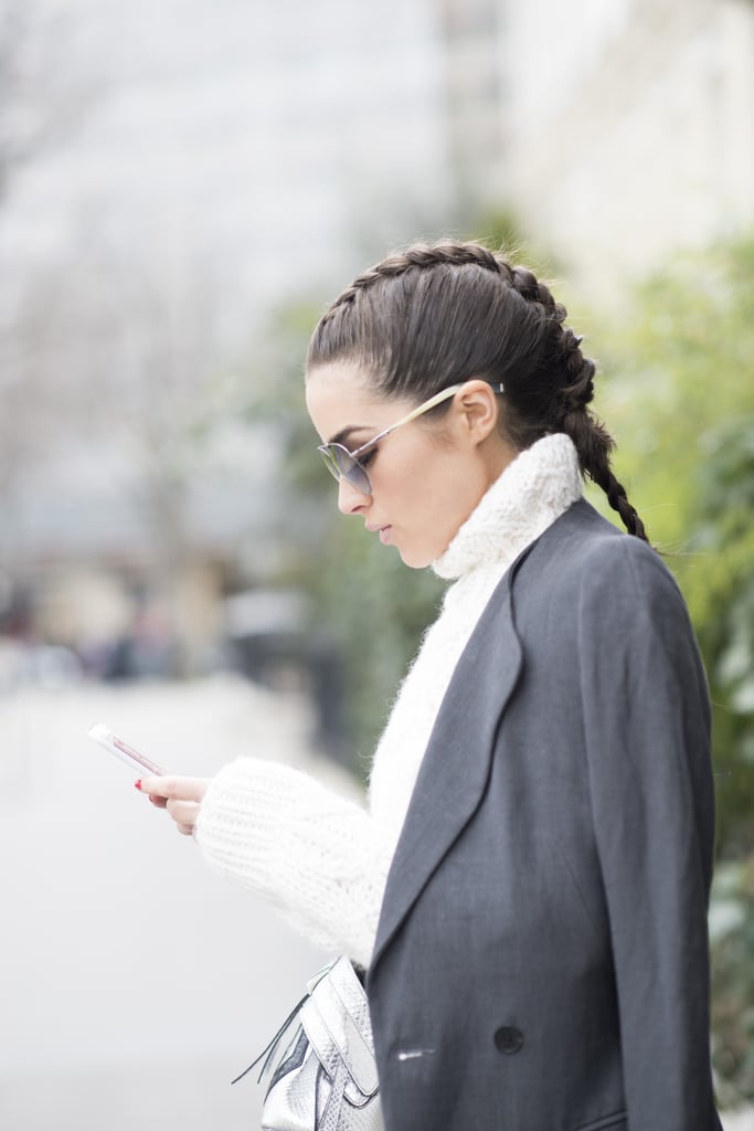 Olivia Culpo's Braid | Paris Fashion Week Fall 2016