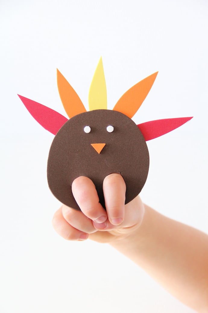 Turkey Finger Puppet | Thanksgiving Crafts For Kids ...