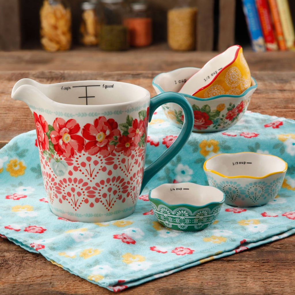 The Pioneer Woman Vintage Floral 4-Piece Measuring Bowl with 4-Cup Measuring Cup, 5-Piece Set ($15)
