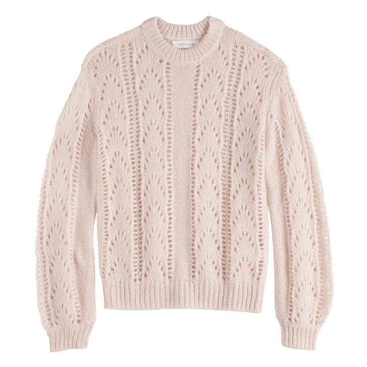 POPSUGAR Fluffy Pointelle Sweater | Cute and Cozy Clothing for Fall ...