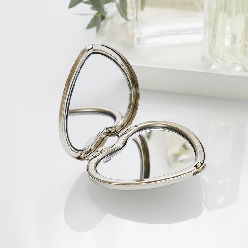 The White Company Silver Plated Heart Compact