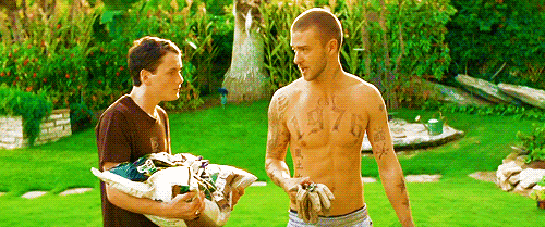 He looked really, really good shirtless.