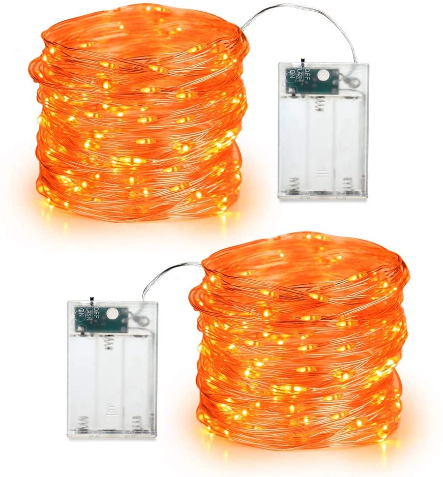 BrizLabs Orange Halloween Lights