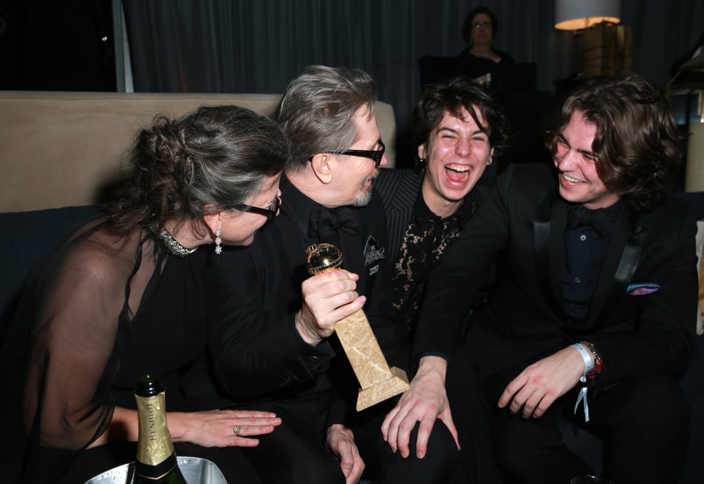 Gary Oldman and Family at the Golden Globes 2018