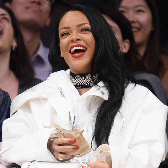 Rihanna at Lakers Game March 2016