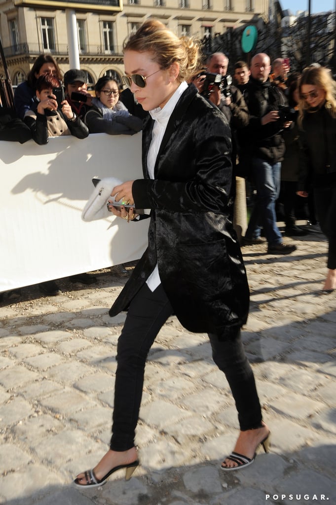 Mary-Kate Olsen Engagement Ring at Louis Vuitton Show