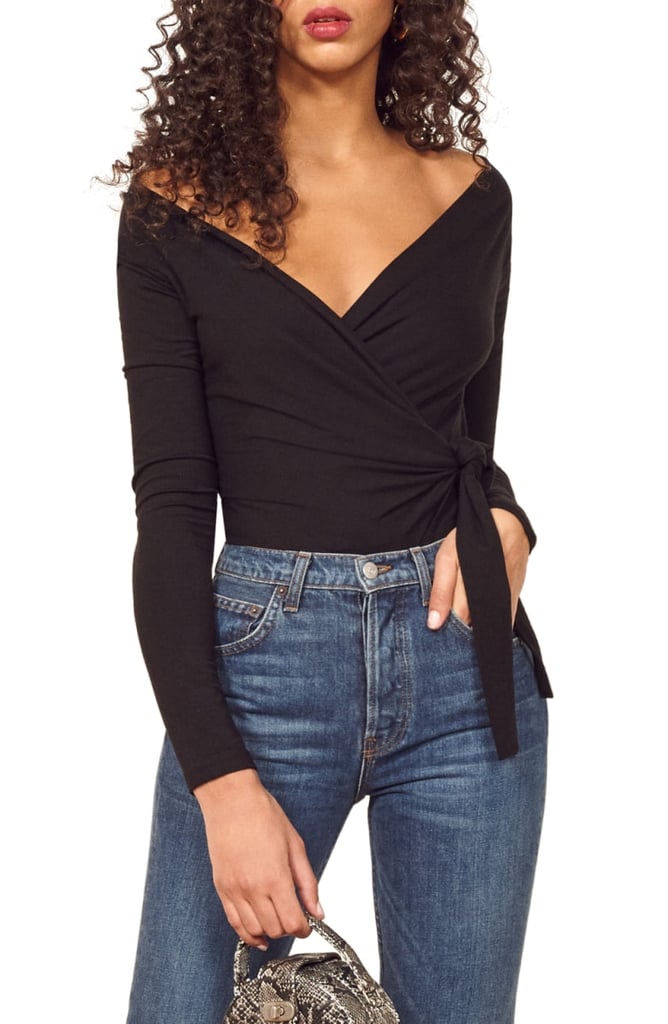 Reformation Cherie Wrap Top