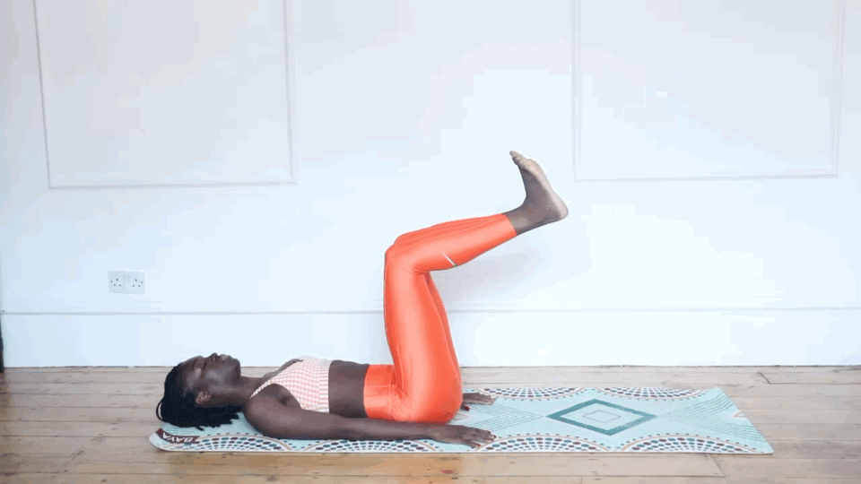Pilates Beginner Workout For Strong Core: Heel Taps